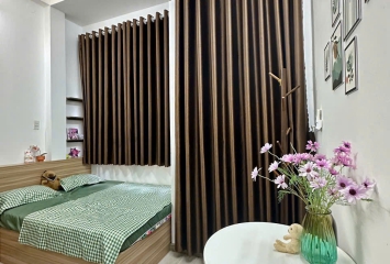 Cho thuê căn hộ Gò Vấp Mặt Trước, có ban công, full nội thất